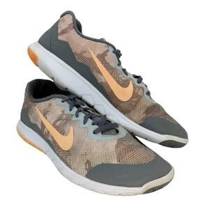 Nike Flex Experience RN4 Women's Pre-owned Gray/Peach Running Sneakers - sz. 10